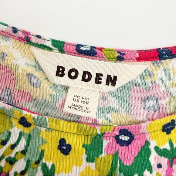 Boden Amelie Jersey Dress Floral Preppy Coastal Beach - Picture 13 of 14